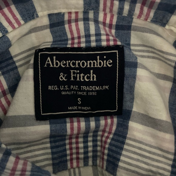 Abercrombie & Fitch Plaid Button Up S Cotton Preppy. 
Very good condition - Picture 4 of 5